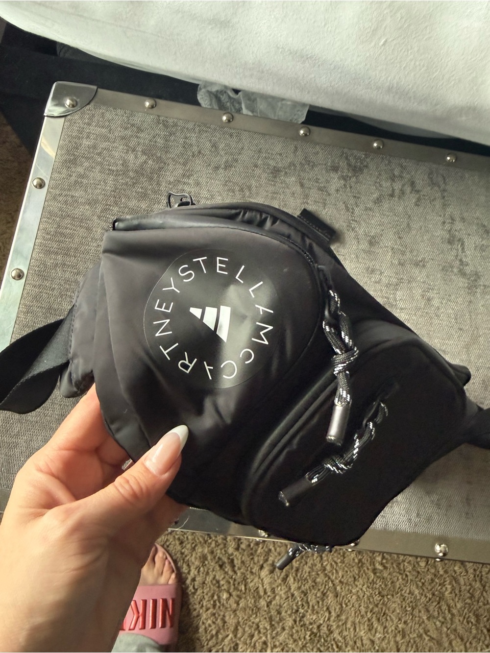Stella McCartney Black Logo Belt Bag